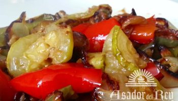 Escalivada de Verduras asadas a la leña.